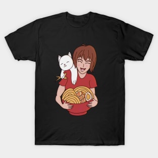 Cat Ramen and Anime T-Shirt